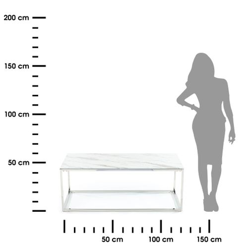 Ława Rekta Silver White 120 cm na Arena.pl