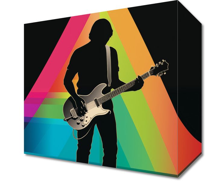 Obraz 20x20cm Pryzmat przez Gitarę zdjęcie 1