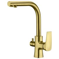 Blue Water Tivoli Antyczny mosiądz Trójdrożna bateria kuchenna