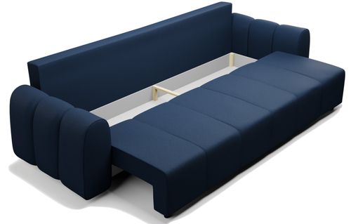 Duża Nowoczesna Kanapa Sofa z Funkcją Spania i Pojemnikiem Chill Zielona na Arena.pl