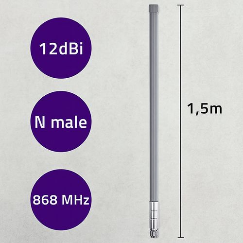 Antena Qoltec LoRa 12dBi, 868 MHz, Zewnętrzna na Arena.pl
