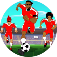 Opłatek na tort Urodziny Supa Strikas Piłka Nożna Bramka Gol