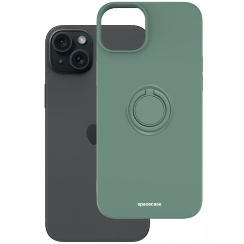ETUI MATOWE DO IPHONE 15 PLUS SPACECASE SILICONE RING SILIKONOWE + SZKŁO na Arena.pl