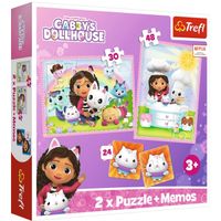 PUZZLE 2W1 + MEMOS GABI Z KOCIM PRZYJACIELEM 93382