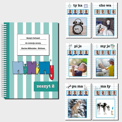 Logopedia MóWiMy. Zeszyt ćwiczeń do rozwoju mowy dzieci 1-5 lat. Część 1-5 na Arena.pl