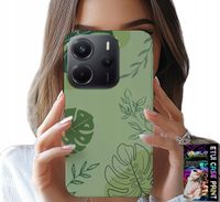 ETUI DO XIAOMI NOTE 14 4G - ZIELONE LIŚCIE ROŚLINNE WZORY PLECKI