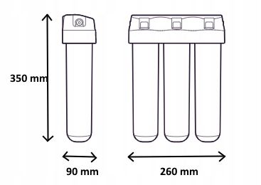 Filtr wody pitnej pod zlew Aquaphor Kryształ H zmiękczający czarna na Arena.pl