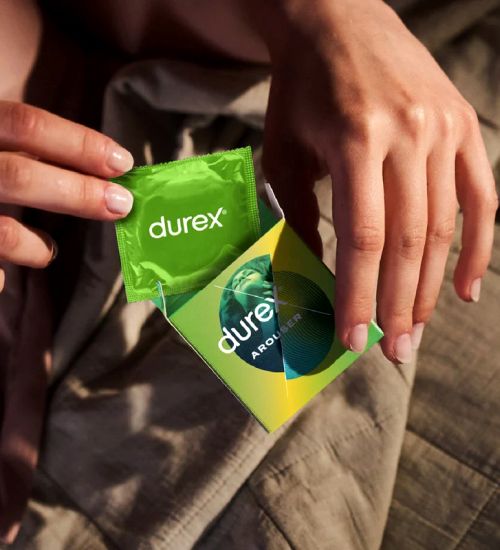 Prążkowane prezerwatywy Durex Arouser 3 szt zdjęcie 4