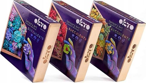 Zestaw Kreatywny do robienia obrazków Kwiaty z Ciastoliny OKTO 10010 na Arena.pl