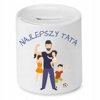 Skarbonka Dla Taty Najlepszy Tata Prezent Z Nadrukiem Ze Zdjęciem
