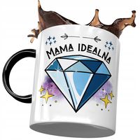 Kubek Czarny Dla Mamy Matki Na Dzień Mamy Z Nadrukiem Ze Zdjęciem