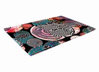 SZKLANA DESKA KUCHENNA 40x30 175b Pawie oczka