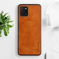 Etui AIORIA Vintage LEATHER do Samsung Galaxy Note 10 Lite pomarańczowy