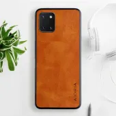 Etui AIORIA Vintage LEATHER do Samsung Galaxy Note 10 Lite pomarańczowy