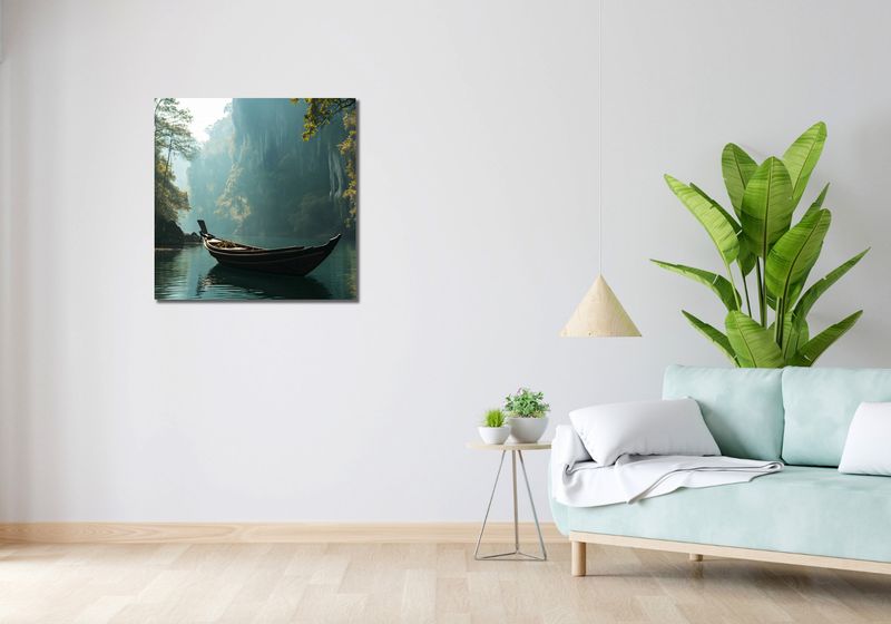 Obraz 70x70cm Samotność na Tafli zdjęcie 2