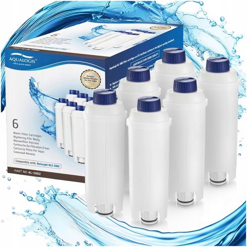 Zestaw Filtrów Do Ekspresu Delonghi- AL-S002 Zamiennik filtra DLSC002 6szt. na Arena.pl
