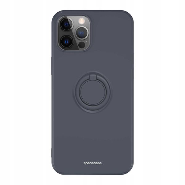 Spacecase Silicone Ring Iphone 12 Pro Max Black zdjęcie 7