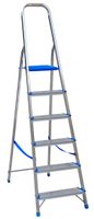 DRABINA ALUMINIOWA WOLNOSTOJĄCA 202CM 5 STOPNI + PODEST - DR1105