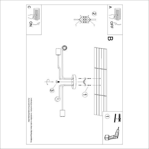 Żyrandol TIMBO 4 biały zdjęcie 10