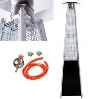 2X PARASOL GRZEWCZY OGRZEWACZ TARASOWY GAZOWY PIRAMIDA CHEOPSA CZARNY 13 kW