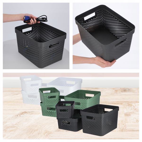 Curver Pojemnik Pudełko Ażurowe Eko 17 L Szary zdjęcie 6