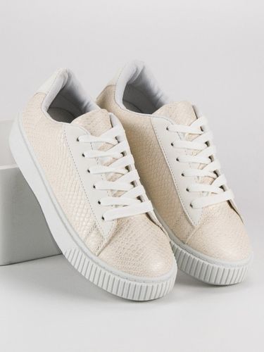 BIAŁE TRAMPKI SNAKE PRINT Rozmiar - 41 na Arena.pl