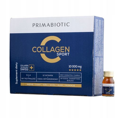 KOLAGEN DO PICIA PRIMABIOTIC COLLAGEN SPORT WOŁOWY 10 000MG 30ml x 30szt na Arena.pl