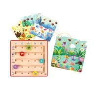 TOOKY TOY Drewniana Gra Nauka Liczenia Zwierzat