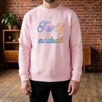Bluza crewneck różowa z Twoim nadrukiem M