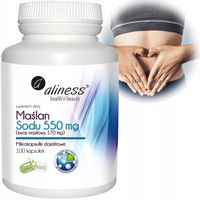 Aliness MAŚLAN SODU 550 mg 100 kap KWAS MASŁOWY