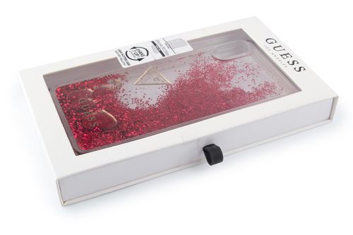 GUESS LIQUID GLITTER - iPhone XS Max - RASPBERRY na Arena.pl