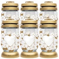 Znicz Bolsius 3S 18 Złote serce wkład 36h 1,5 dnia 6 sztuk