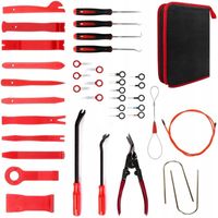 Zestaw ściągacze DO DEMONTAŻU USUWANIA TAPICERKI spinek radia ściągacze XL