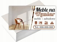 Wizytówki firmowe Foliowane 1000szt dużo wzorów MEBLE NA WYMIAR