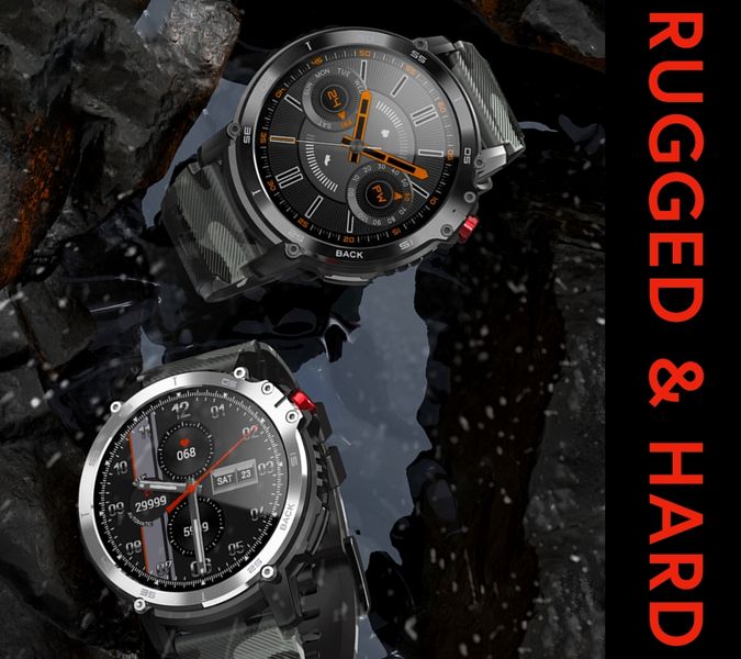 smartwatch męski rubicon rncf08 black/moro smarub232 zdjęcie 14