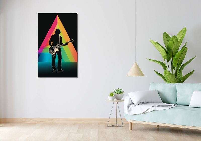 Obraz 60x100cm Pryzmat przez Gitarę zdjęcie 2