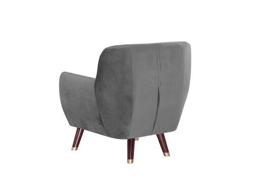 Fotel welurowy szary BODO na Arena.pl