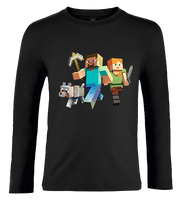 Koszulka z dł.rękaw. Minecraft