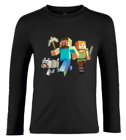 Koszulka z dł.rękaw. Minecraft zdjęcie 1
