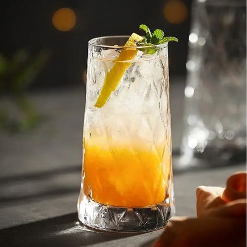 Zestaw 3 szklanek falowanych wysokich 475 ml grube szkło SZK184ZESTAW3 na Arena.pl