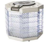 Suszarka spożywcza do owoców grzybów RAVEN ESS001X 240W 5 sit Biała