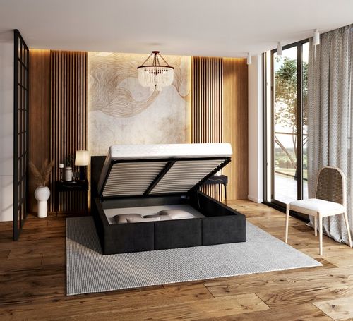 Łóżko 140x200 tapicerowane stelaż metalowy FRESIA na Arena.pl