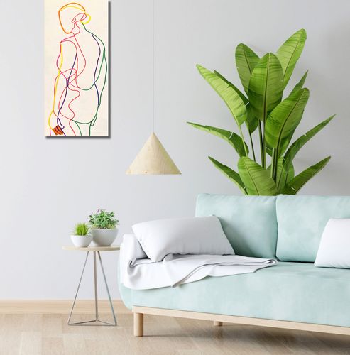 Obraz 30x70cm Tęczowy Zarys na Arena.pl