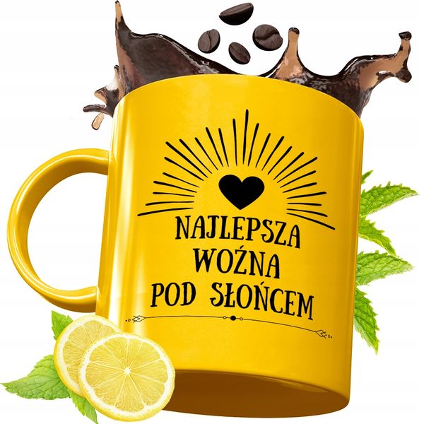 Złoty Kubek Premium Dla Woźnej Prezent Z Nadrukiem Ze Zdjęciem zdjęcie 1