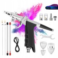 AIRBRUSH Z DYSZAMI 0.3MM 0.5MM 0.8MM DO MALOWANIA CIAST I DEKORACJI