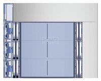 SFERA: Plakietka modułu z 2x4 przyciskami - 2X3 przyciski - Aluminium Legrand 352161
