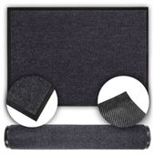 Wycieraczka gładka szara gumowa drzwi mata antypoślizgowa miękka 120 x 80cm