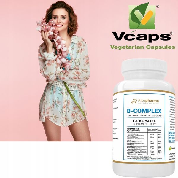 Witamina B-200 Complex B6 B9 B1 B2 B5 B7 B12 B3 zdjęcie 3