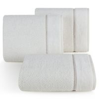 Ręcznik bawełniany z bordiurą SALADO 50X90 kremowy