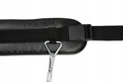 DIP BELT PAS OBCIĄŻENIOWY KULTURYSTYCZNY Z ŁAŃCUCHEM MOCNY BUSHIDO na Arena.pl